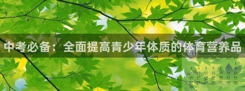 oety欧亿：中考必备：全面提高青少年体质的体育营养品